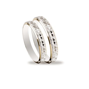 Βέρες Σετ Λευκόχρυσες Χρυσές MASCHIO FEMMINA SL11 - themelidisjewels